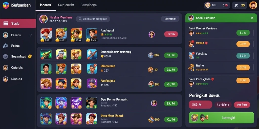 Tantangan yang menyenangkan di setiap level permainan.