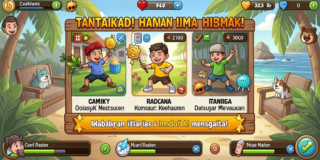 Screenshot dari pertempuran epik di NK666.