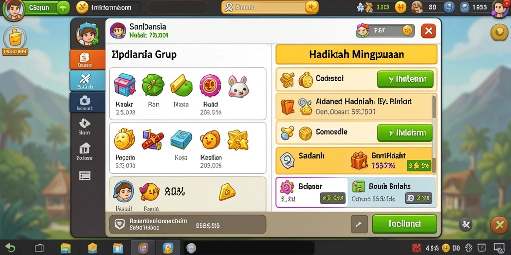 Sistem hadiah yang menggiurkan bagi para pemain.
